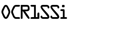OCR1SSi Regular.ttf