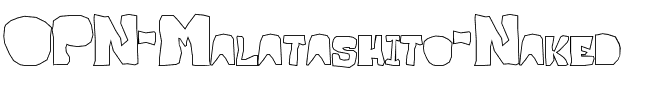 OPN Malatashito Naked Regular.ttf