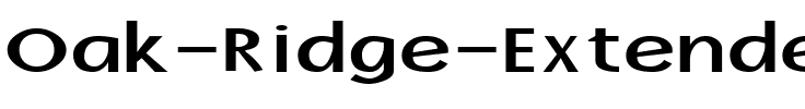 Oak-Ridge-Extended Bold.ttf