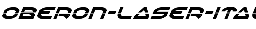 Oberon Laser Italic Laser Italic.ttf
