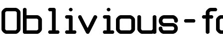 Oblivious font Regular.ttf