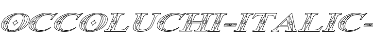 Occoluchi Italic Outline Regular.ttf