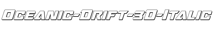 Oceanic Drift 3D Italic Italic.ttf