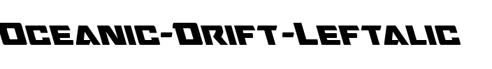 Oceanic Drift Leftalic Italic.ttf