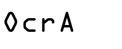 OcrA Regular.ttf