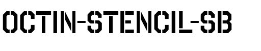 Octin Stencil Sb Regular.ttf
