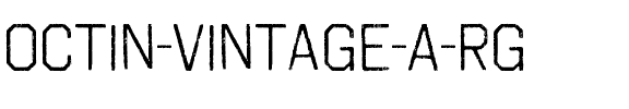 Octin Vintage A Rg Regular.ttf