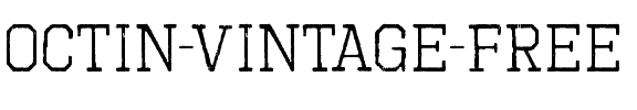 Octin Vintage Free Regular.ttf