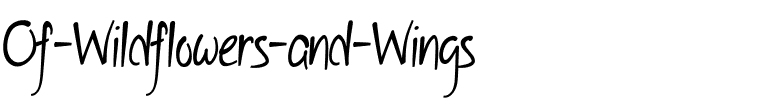 Of Wildflowers and Wings Regular.ttf