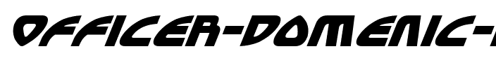 Officer Domenic Italic Italic.ttf