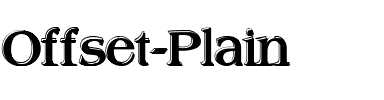 Offset Plain Regular.ttf