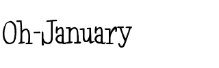 Oh January Normal.ttf