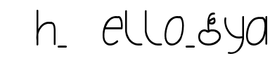 Oh_Hello_Dya Normal.ttf