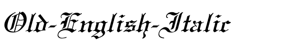 Old English Italic Italic.ttf