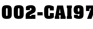 002-CAI978 002-CAI978.ttf