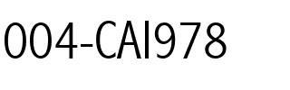 004-CAI978 Normal.ttf