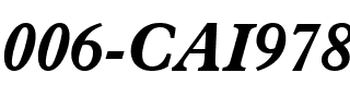 006-CAI978 006-CAI978.ttf