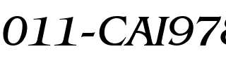 011-CAI978 011-CAI978.ttf