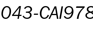 043-CAI978 043-CAI978.ttf