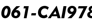 061-CAI978 061-CAI978.ttf