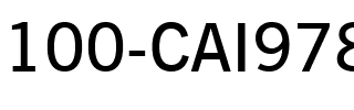 100-CAI978 Regular.ttf
