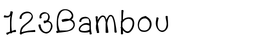 123Bambou Medium.ttf