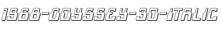 1968 Odyssey 3D Italic Italic.ttf