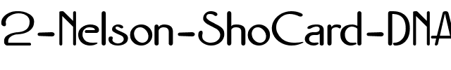 2 Nelson ShoCard DNA Regular.ttf