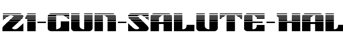 21 Gun Salute Halftone Regular.ttf