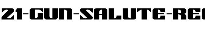 21 Gun Salute Regular.ttf