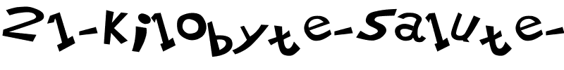 21 Kilobyte Salute Normal.ttf