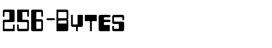 256 Bytes Regular.ttf