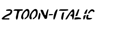 2Toon Italic Italic.ttf