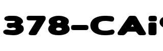 378-CAI978 378-CAI978.ttf