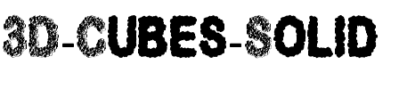 3D Cubes Solid Regular.ttf