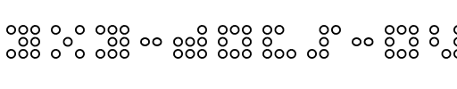 3×3 dots Outline Regular.ttf