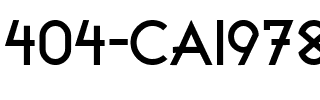 404-CAI978 Regular.ttf