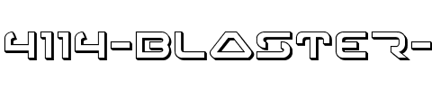 4114 Blaster 3D Regular.ttf