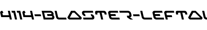 4114 Blaster Leftalic Italic.ttf