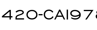 420-CAI978 Regular.ttf