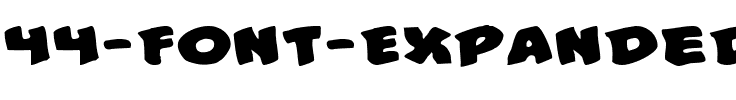 #44 Font Expanded Expanded.ttf