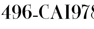 496-CAI978 Regular.ttf
