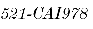 521-CAI978 521-CAI978.ttf