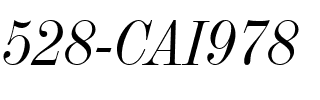 528-CAI978 528-CAI978.ttf