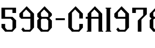 598-CAI978 Regular.ttf