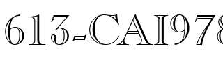 613-CAI978 Regular.ttf