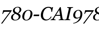 780-CAI978 Italique.ttf