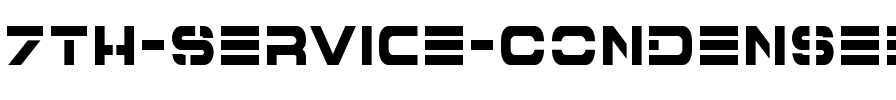 7th Service Condensed Condensed.ttf
