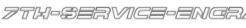 7th Service Engraved Italic Italic.ttf