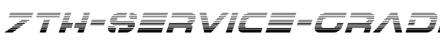 7th Service Gradient Italic Italic.ttf